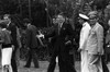 President Reagan Gestures To Members Of The Press As He Walks From During The Seven-Nation Venice Economic Summit. June 3-9 1987. History - Item # VAREVCHISL028EC204