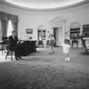 Caroline And John Jr. Dance In The Oval Office As President Kennedy Claps. 1962. History - Item # VAREVCHCDARNAEC113