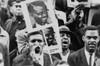 African American Men At A Black Muslim Demonstration Carrying Placards With Portrait Of Patrice Lumumba History - Item # VAREVCHISL033EC845