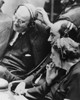 Eleanor Roosevelt As A Delegate To The Newly Founded United Nations In 1946. With Her Are Adlai Stevenson And John Foster Dulles. History - Item # VAREVCHISL035EC525