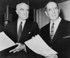 Henry R. Luce And General Douglas Macarthur Holding Hand-Written Pages Of Macarthur'S Memoirs History - Item # VAREVCHISL004EC280