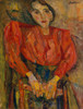 Woman In Red Blouse Fine Art - Item # VAREVCHISL044EC837