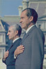 President Nixon And The Shah Of Iran Stand At His White House Arrival Ceremony. Oct. 11 1971. History - Item # VAREVCHISL032EC201