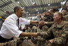 President Barack Obama Greets U.S. Troops At Bagram Air Field History - Item # VAREVCHISL040EC311