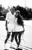 Hugh Hefner And Barbi Benton Pose For A Cover Shot For 'Tennis Magazine'. Ca 1972. Courtesy Csu ArchivesEverett Collection. History - Item # VAREVCPBDHUHECS006