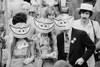 Delegates Wearing Jimmy Carter Smile Masks At The Democratic National Convention New York City. July 15 1976. History - Item # VAREVCHISL029EC153