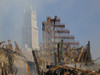 Woolworth Building Rises Behind The Rubble Of The Collapsed North Tower Of The Wtc History - Item # VAREVCHISL040EC100