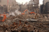 A Month After The Terrorist Attacks Heavy Equipment Continues Debris Removal At The World Trade Center Site. View From The Southern Edge Of Ground Zero. Oct. 13 2001. Photo Everett Collection History - Item # VAREVCHISL029EC223