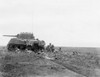 African American Soldiers Prepare To Advance With A Tank Along Empress Augusta Bay History - Item # VAREVCHISL037EC927