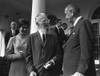 Lbj'S Great Society Programs. President Lyndon Johnson Talks With Master Photographer Edward Steichen And His Young Wife After Signing The Arts And Humanities Bill. Sept. 29 History - Item # VAREVCHISL033EC156