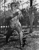 African-American Soldier Charging With Bayonet Fixed During World War Ii Combat Training At The U.S. Naval Training Center History - Item # VAREVCHISL014EC148