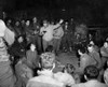 Actor Edward G. Robinson Entertaining U.S. Soldiers In Normandy. A Gi Behind Him Holds His Cigar. He Was On A Uso Tour Promoting War Bonds To Service Men. Summer 1944. World War 2. History - Item # VAREVCHISL037EC678