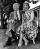 Dwight Eisenhower And Mamie Eisenhower Outisde Their Home History - Item # VAREVCPBDDWEICS008