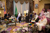 President Barack Obama Meets With King Abdullah Bin Abdulaziz Al Saud. Rawdat Khuraim In Saudi Arabia History - Item # VAREVCHISL039EC726