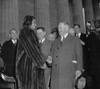 Harold Ickes Greets Marian Anderson At Her Lincoln Memorial Concert. Apr. 9 History - Item # VAREVCHISL035EC415