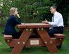 President Obama And Hillary Clinton Hold A Meeting At A Picnic Table On The South Lawn Of The White House. April 9 2009. History - Item # VAREVCHISL027EC152