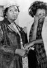 Two African American Women Stand Outside Parkland Hospital In Dallas History - Item # VAREVCCSUA001CS151