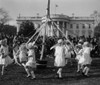 Children Dance Around A Maypole At The White House Easter Celebration On April 1 History - Item # VAREVCHISL041EC077