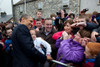 Irish Crowds Greet President Barack Obama Along Main Street In Moneygall History - Item # VAREVCHISL039EC698
