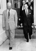 Little Rock School Integration Crisis. President Eisenhower And Arkansas Governor Orval Faubus History - Item # VAREVCHISL033EC618