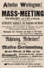 Haymarket Riot. A Flier Calling For A Protest Against The Chicago Police. Printed Handbill History - Item # VAREVCHCDLCGCEC461