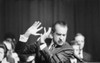 President Richard Nixon Gesturing With His Hands While Speaking. Ca. 1969-74. History - Item # VAREVCHISL032EC172