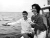 Andy Griffith And His Wife Barbara Fishing In Roanoke History - Item # VAREVCPBDANGRCS002