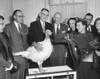 First Lady Mamie Eisenhower Receiving A Live Thanksgiving Turkey. Nov History - Item # VAREVCHISL039EC150