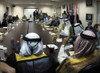 President George W. Bush Meets With Sheiks And Tribal Leaders From The Iraq'S Al Anbar Province. He Spoke Of Civil And Military Progress On Sept. 3 2007. History - Item # VAREVCHISL025EC024
