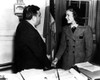 New York Mayor Fiorello Laguardia Greeting Deanna Durbin In His Office History - Item # VAREVCPBDDEDUEC051