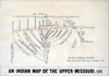 1801 Indian Map Of The Upper-Missouri. History - Item # VAREVCHISL001EC161