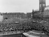 Massive Anti-Nuclear Demonstration Against Atomic Armament For The West German Army. City Hall Square History - Item # VAREVCHISL040EC040