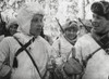 Finnish Soldiers In White Uniforms That Camouflage Them Against The Snow. They Are Ski Troops In The Russo-Finnish War Of Nov. 1939-March 13 History - Item # VAREVCHISL037EC735