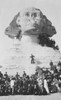 Great White Fleets Sailors Pose At The Sphinx During A Sightseeing Tour To Giza History - Item # VAREVCHISL044EC502