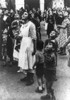 Townspeople Watch Rebel Aircraft Flying Overhead During The Spanish Civil War. The Rebels Were The Nationalists History - Item # VAREVCHISL037EC364