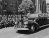 President Harry Truman Waving To Soldiers Wounded In Pacific Combat. His Limousine Passes The Lawn At The Hamilton Field Hospital Near San Rafael History - Item # VAREVCHISL037EC665
