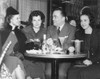 Fbi Director J. Edgar Hoover At The Stork Club With Three Young Women. At Right Is 1930'S Supermodel History - Item # VAREVCHISL037EC539