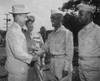 Under Secretary Of War Robert Patterson With African American Artillerymen During World War 2. From 1945-47 History - Item # VAREVCHISL037EC660