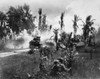 U.S. Troops Take Cover Behind Advancing Tanks While Moving Up On Japanese Positions. March 18 History - Item # VAREVCHISL037EC802