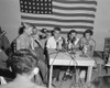 American Pows Released During 'Operation Big Switch' Being Interviewed By The Press. They Display Their Camp Mascot 'Oscar' A Pet Magpie At 'Freedom Village' History - Item # VAREVCHISL038EC151