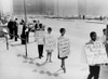 African Americans Protesting Black Muslims In Front Of The Los Angeles County Courthouse. April 29 History - Item # VAREVCHISL033EC643