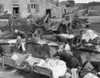French Village Women Doing Their Share Their Laundry Facility With Gi'S Washing Their Jeep. Sept. 20 History - Item # VAREVCHISL040EC380