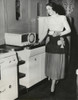A Television In The Kitchen For The First Broadcast Of A Cooking Show In New York. Sept. 1949. - History - Item # VAREVCHISL039EC208