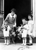 Children Give First Lady   Grace Coolidge A Basket Of Flowers History - Item # VAREVCHBDCACOCS011