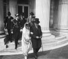 President Warren Harding And First Lady Florence Kling Harding Leaving Continental Hall. April 16 History - Item # VAREVCHISL040EC808