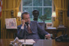 Candid Photo Of Richard Nixon At His Desk In The Oval Office Was Taken During A Filming For The 1972 Gop Convention. June 23 1972. History - Item # VAREVCHISL032EC155