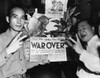 Two Chinese-Americans Celebrating The Announcement Of The End Of World War Ii History - Item # VAREVCHBDARMYCS005