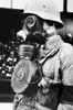 Hungarian Soldier Wearing A New Type Of Gas Mask With A Microphone To Enable Conversation During A Gas Attack. Nov. 10 History - Item # VAREVCCSUA001CS502