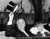 President Franklin And Eleanor Roosevelt Greeting Crowds In Washington History - Item # VAREVCCSUA000CS307