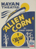 Poster For Wpa Production Of 'Alien Corn' A 1933 Play By Sidney Howard. The Federal Theater Project Was A New Deal Employment Program During The Great Depression. History - Item # VAREVCHISL036EC185